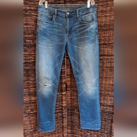 American Eagle Outfitters Men's 34 x 34 Jeans 360 Flex Slim Straight Leg AEO - Picture 1 of 5